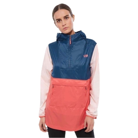 ⭐️HP⭐️SzXS The North Face Giacca Donna Fanorak in Spiced Coral Multi EUC - Picture 2 of 16